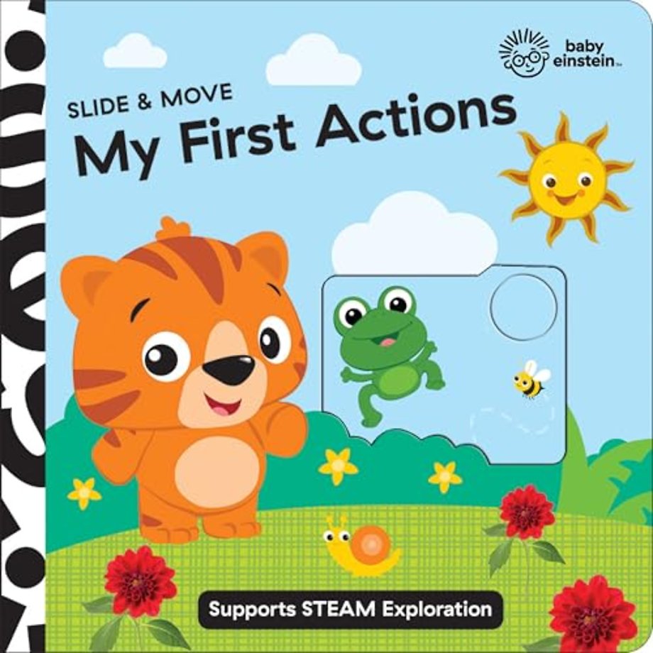 Baby Einstein Slide & Move My First Actions Novelty Board Book