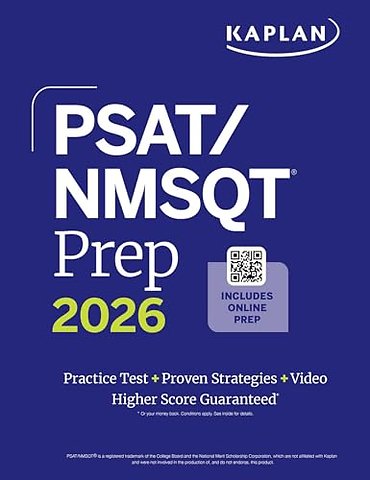 PSAT/NMSQT Prep 2026: Includes a Full Length Practice Test + 100s of Practice Questions + 1 Year Access Online Quizzes and Video Instruction