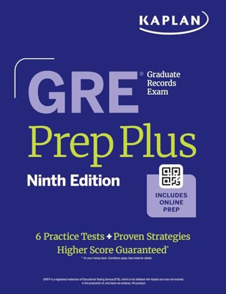 GRE Prep Plus, Ninth Edition (2026): Includes 6 Practice Tests, 1500+ Practice Questions + Online Access to a 500+ Question Bank, Video Tutorials, and Live Class Sessions