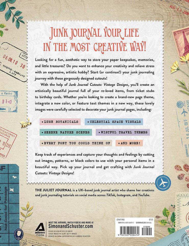 Junk Journal Cutouts: Vintage Designs
