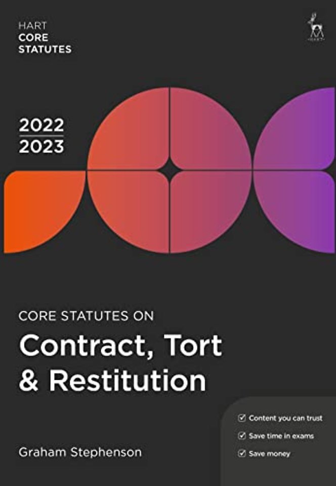 Core Statutes on Contract, Tort & Restitution 2022-23