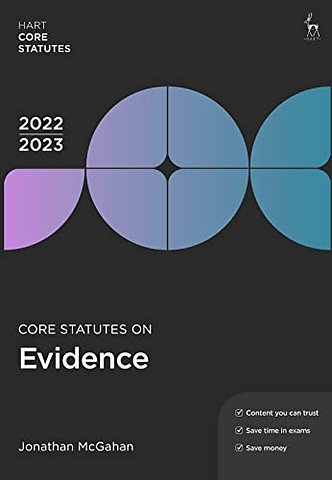 Core Statutes on Evidence 2022-23