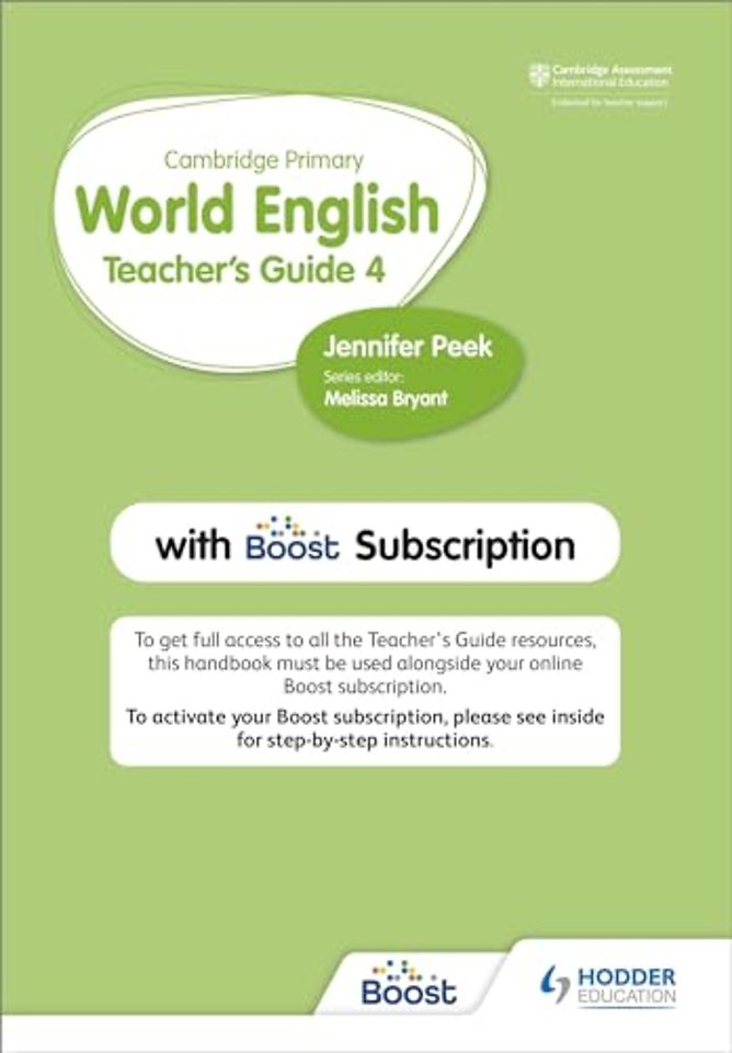 Cambridge Primary World English Teacher's Guide Stage 4 with Boost Subscription