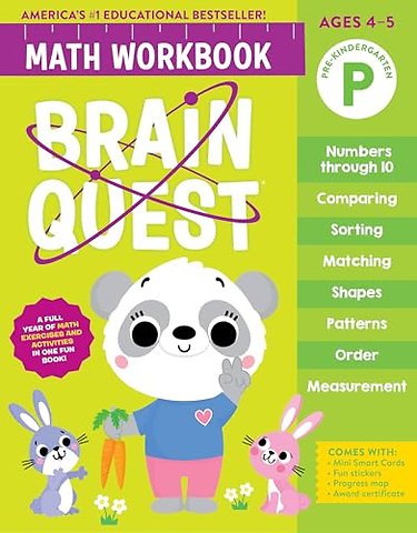 Brain Quest Math Workbook: Pre-Kindergarten