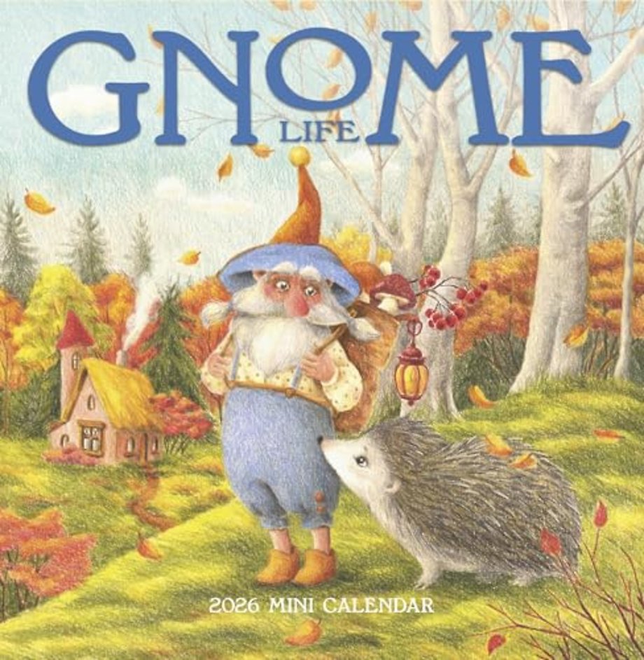 Gnome Life Mini Wall Calendar 2026