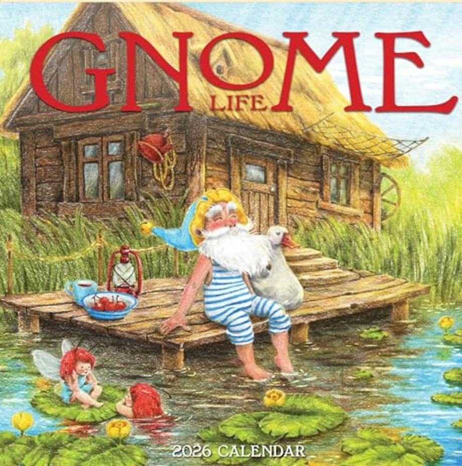 Gnome Life Wall Calendar 2026