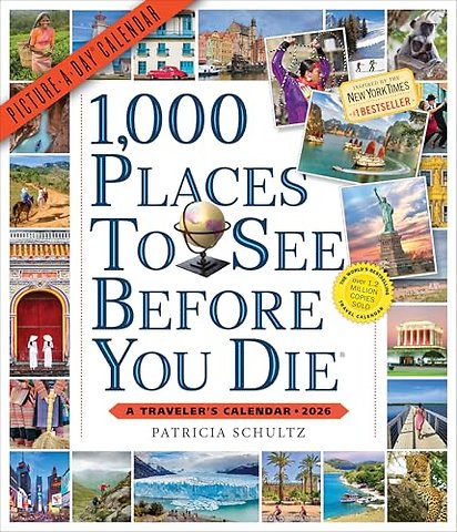 1,000 Places to See Before You Die Picture-A-Day® Wall Calendar 2026