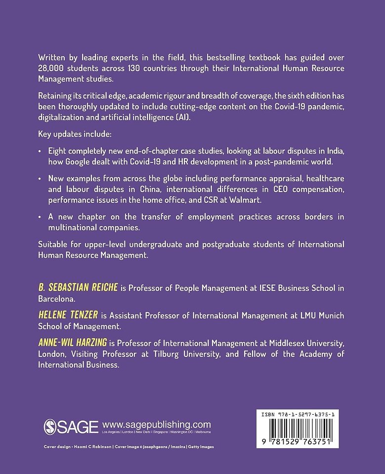 International Human Resource Management