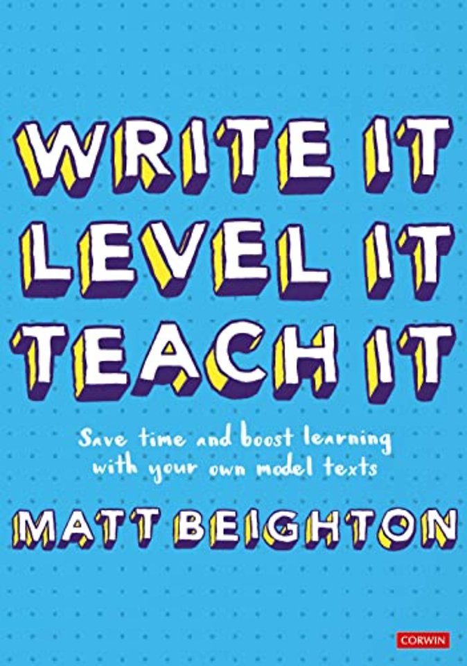 Write It. Level It. Teach It.