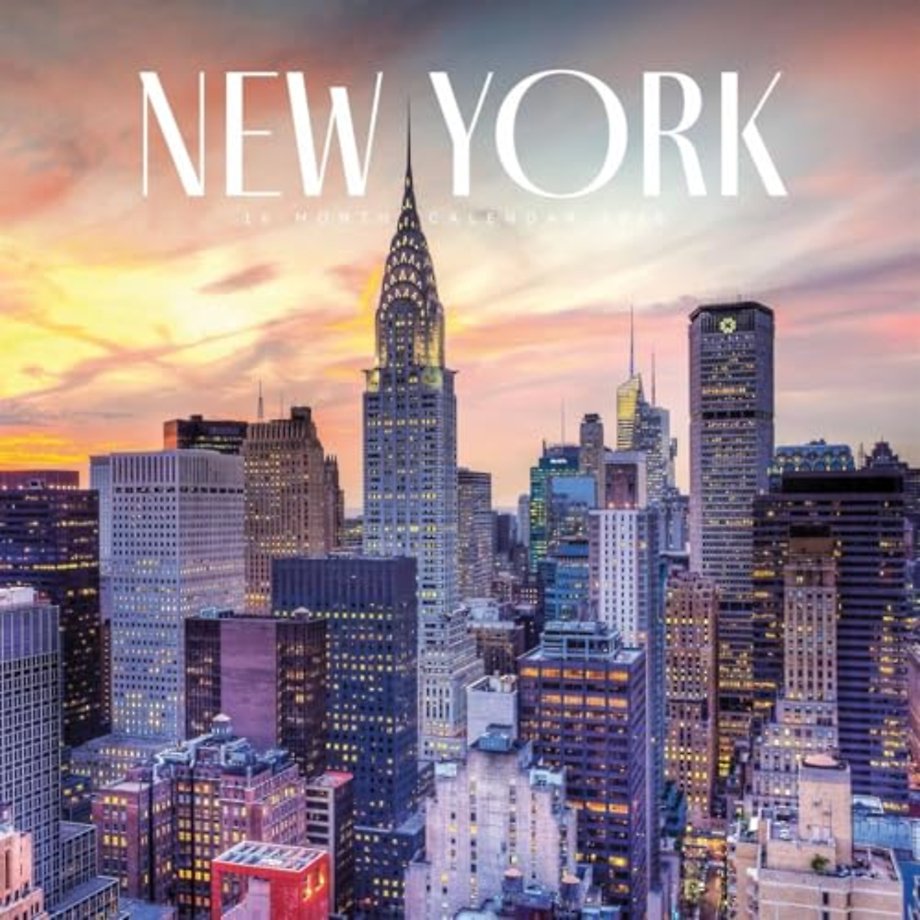 New York Square Wall Calendar 2026