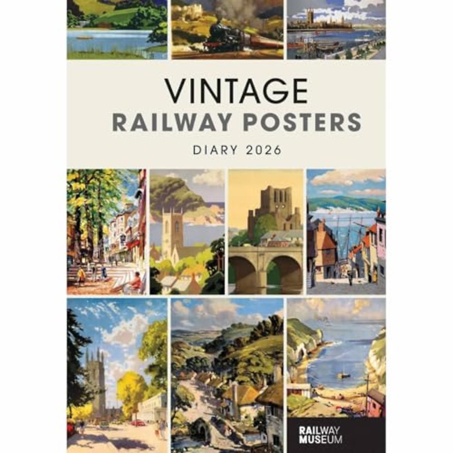 Vintage Railway Posters National Railway Museum A5 Diary 2026
