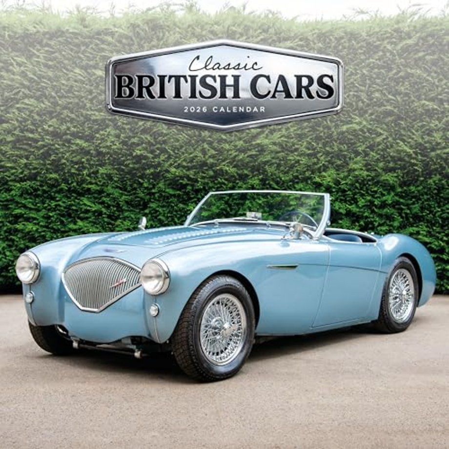 Classic British Cars Square Wall Calenda