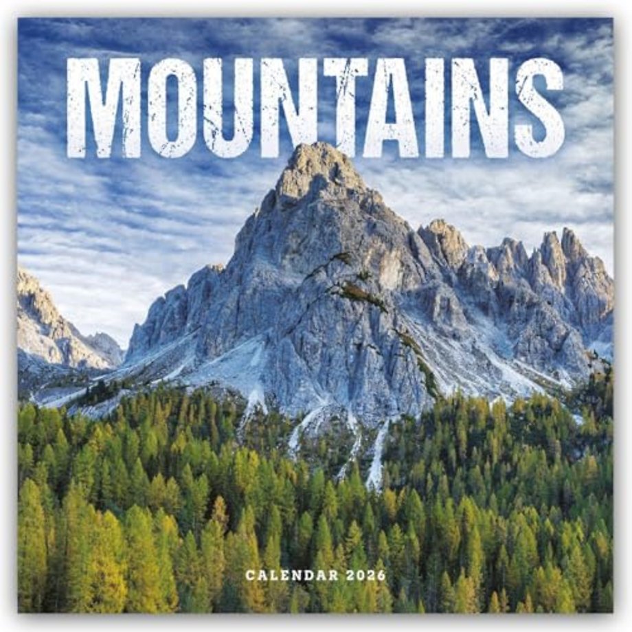 Mountains Square Wall Calendar 2026