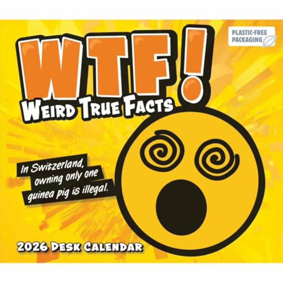 Wtf Weird True Facts Box Calendar 2026