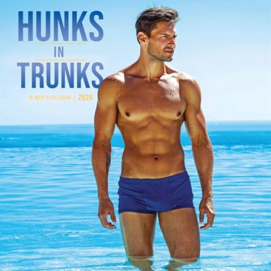 Hunks In Trunks Square Wall Sunday Start
