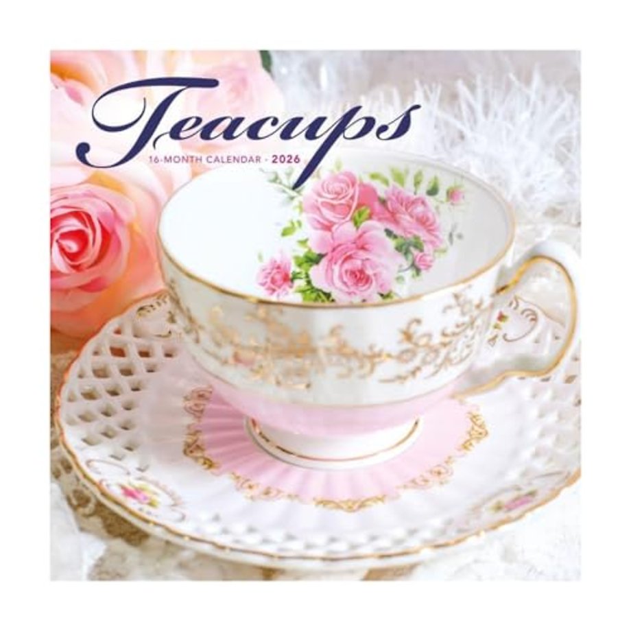 Teacups Square Wall Sunday Start Calenda