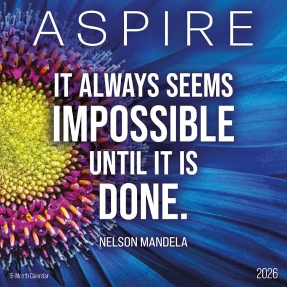 Aspire Square Wall Sunday Start Calendar