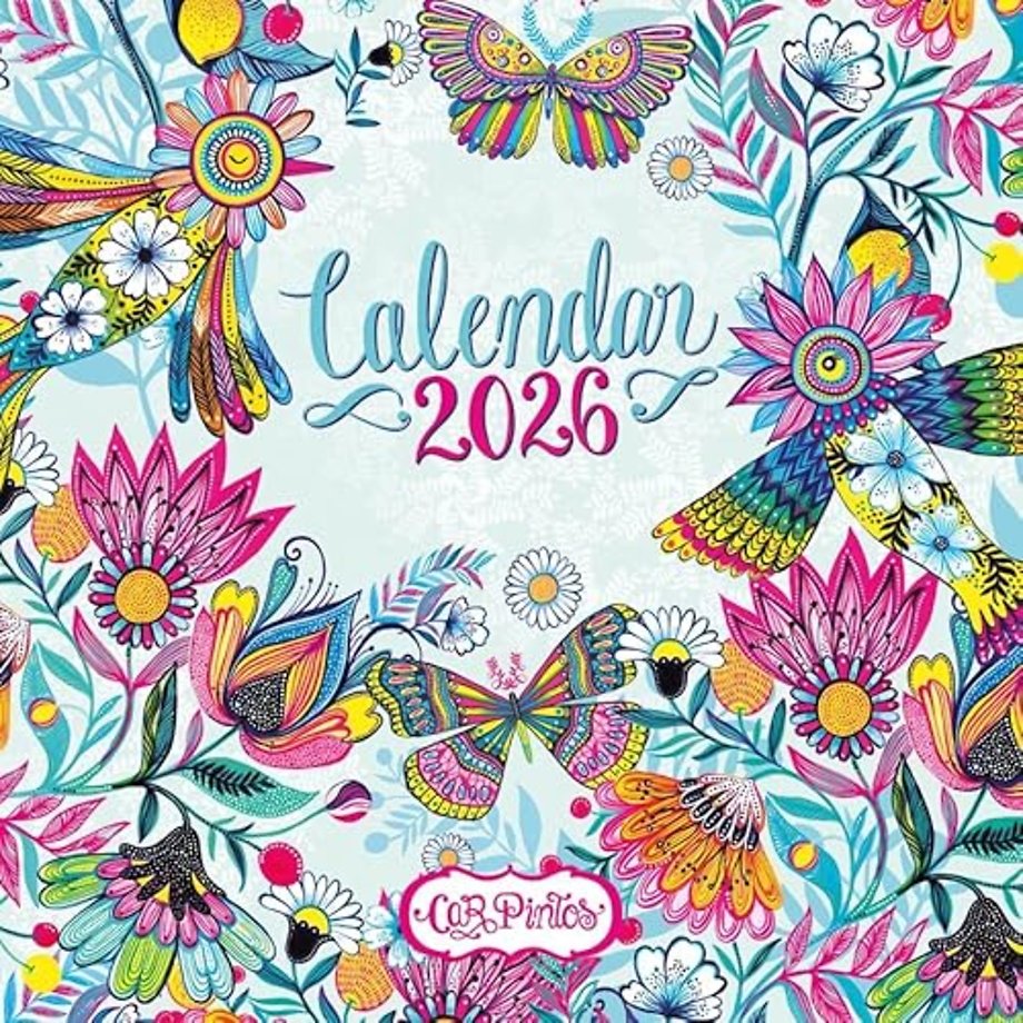Car Pintos Square Wall Calendar 2026