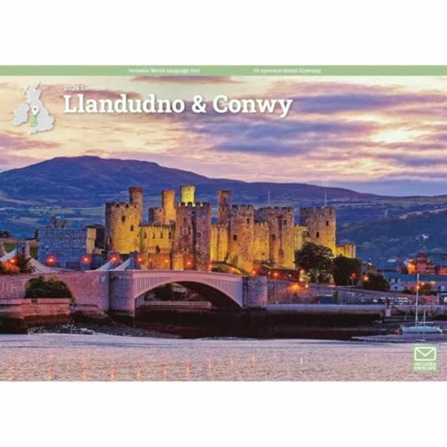 Llandudno & Conwy A4 Calendar 2026