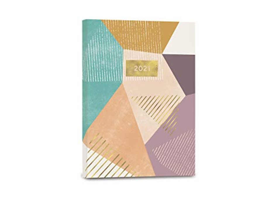 PEACH GEOMETRIC 2021 WEEKLY PLANNER