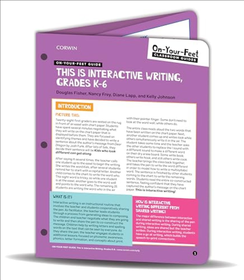 On-Your-Feet Guide: This Is Interactive Writing, Grades K-6