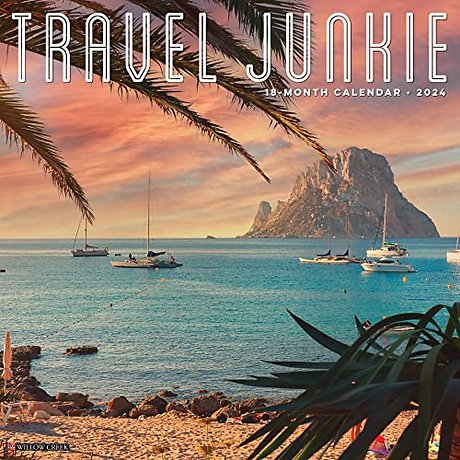 Travel Junkie 2024 12 X 12 Wall Calendar