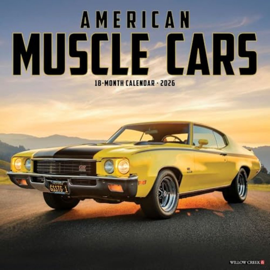 American Muscle Cars 2026 Wall Calendar