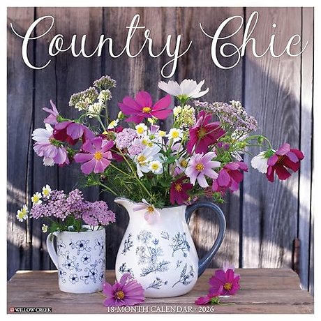 Country Chic 2026 Wall Calendar