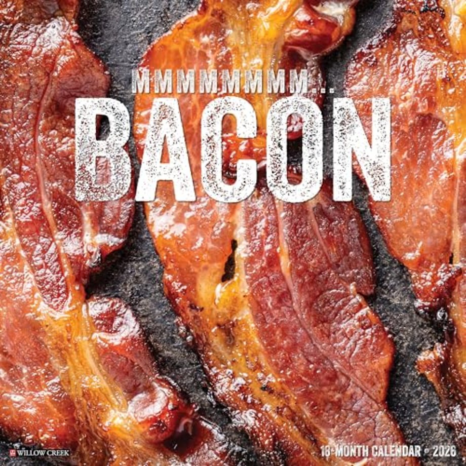 MMMMMMMM... Bacon 2026 Wall Calendar