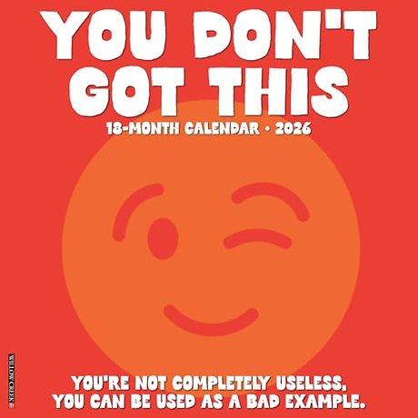 You Don't Got This 2026 12 X 12 Wall Calendar