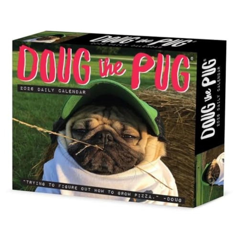 Doug the Pug 2026 Box Calendar-USA