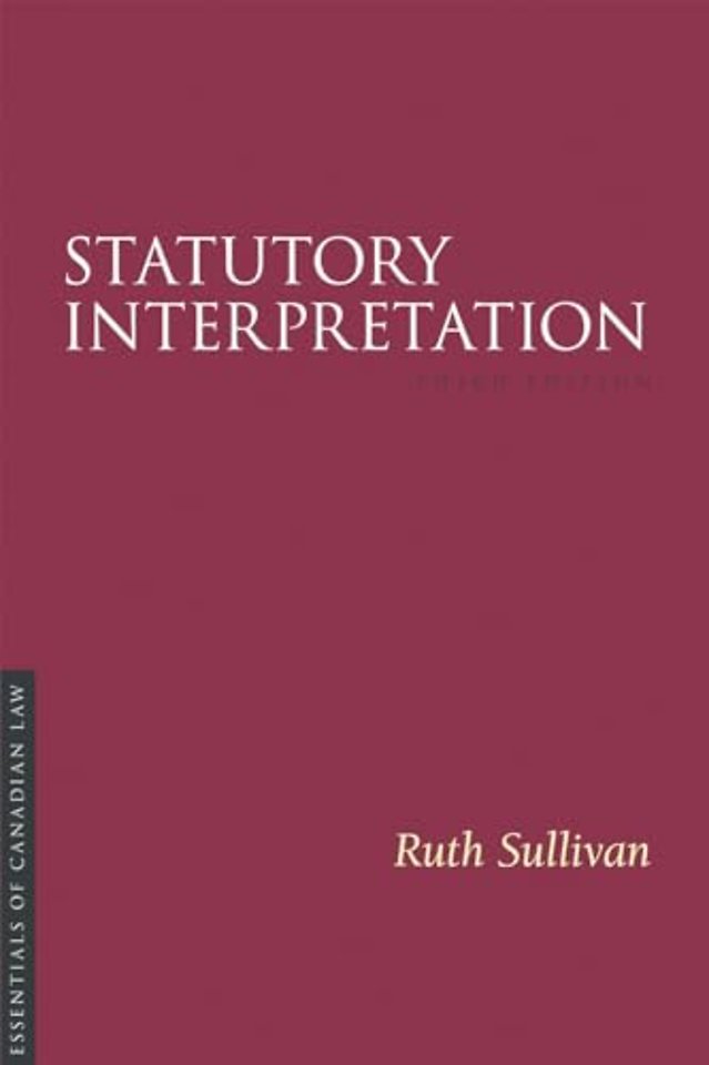 Statutory Interpretation 3/e