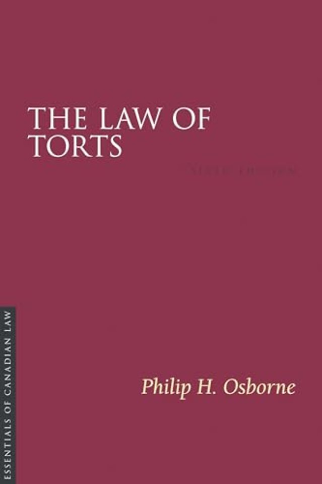 The Law of Torts, 6/e