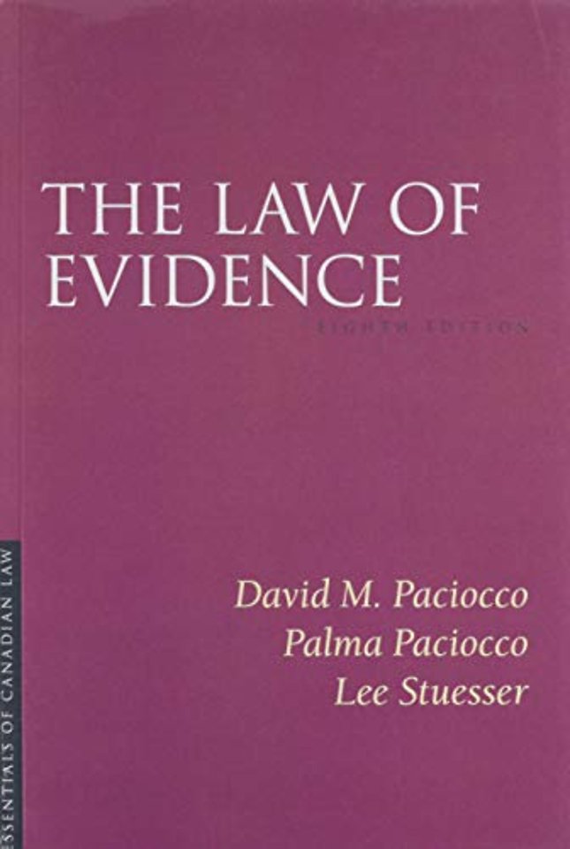 The Law of Evidence, 8/e