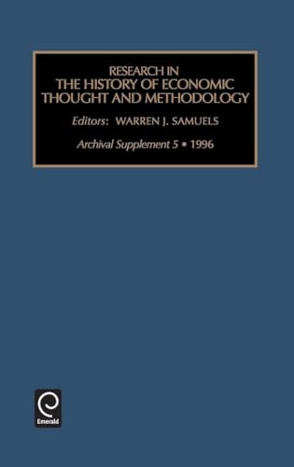 Research in the History of Economic Thought and Methodology
