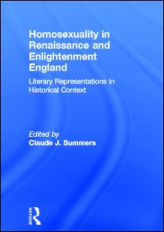 Homosexuality in Renaissance and Enlightenment England