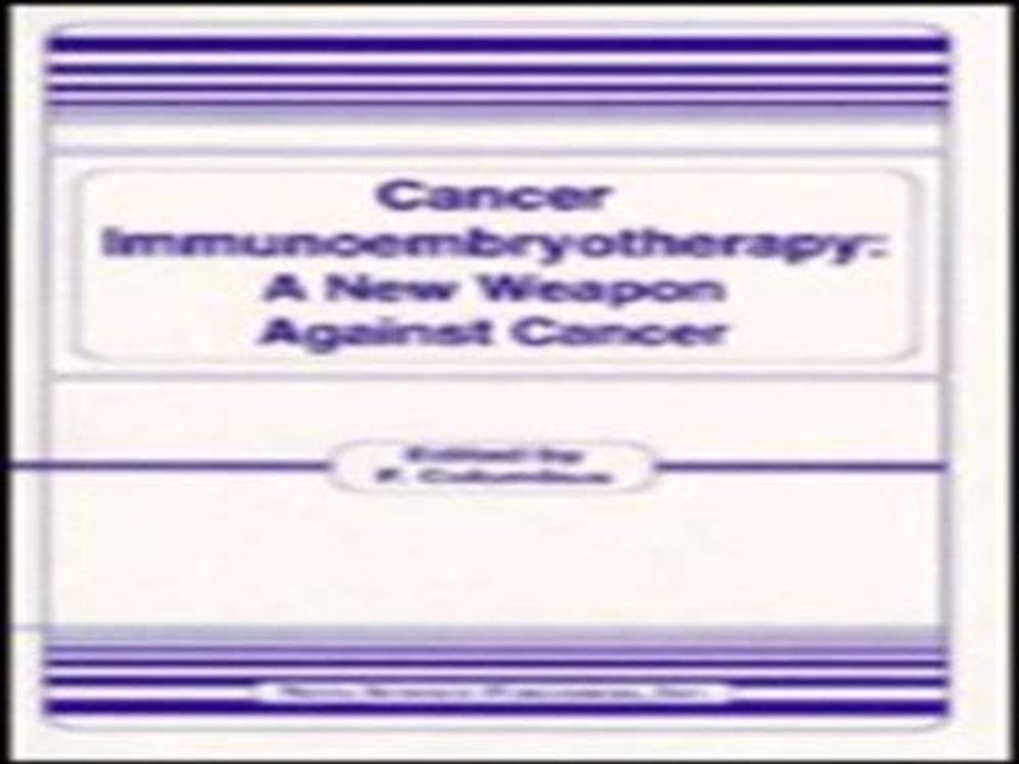 Cancer Immunoembryotherapy