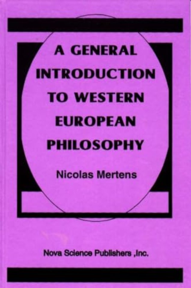 General Introduction to Western European Philosophy