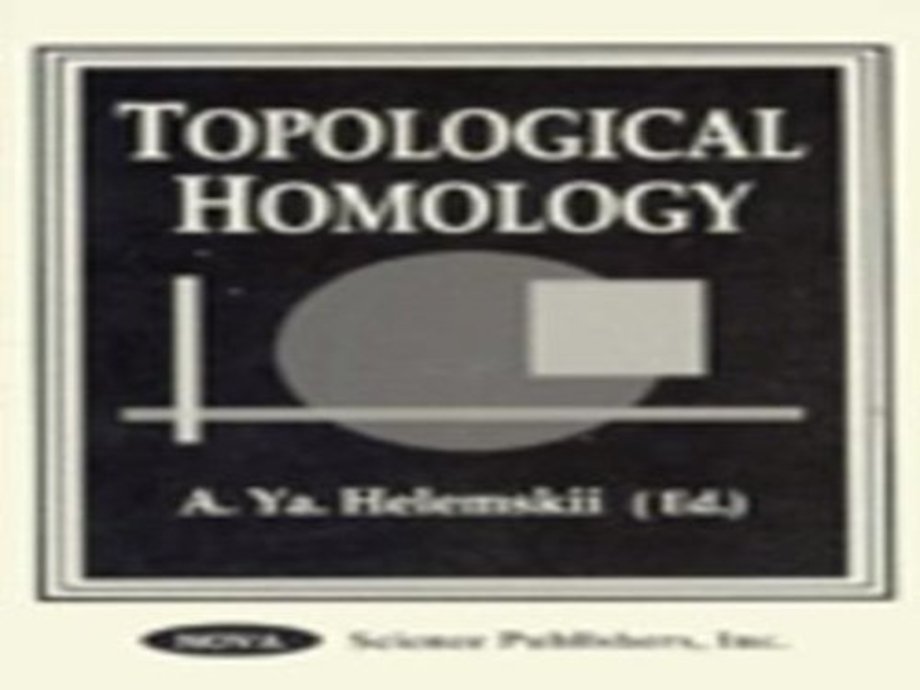 Topological Homology