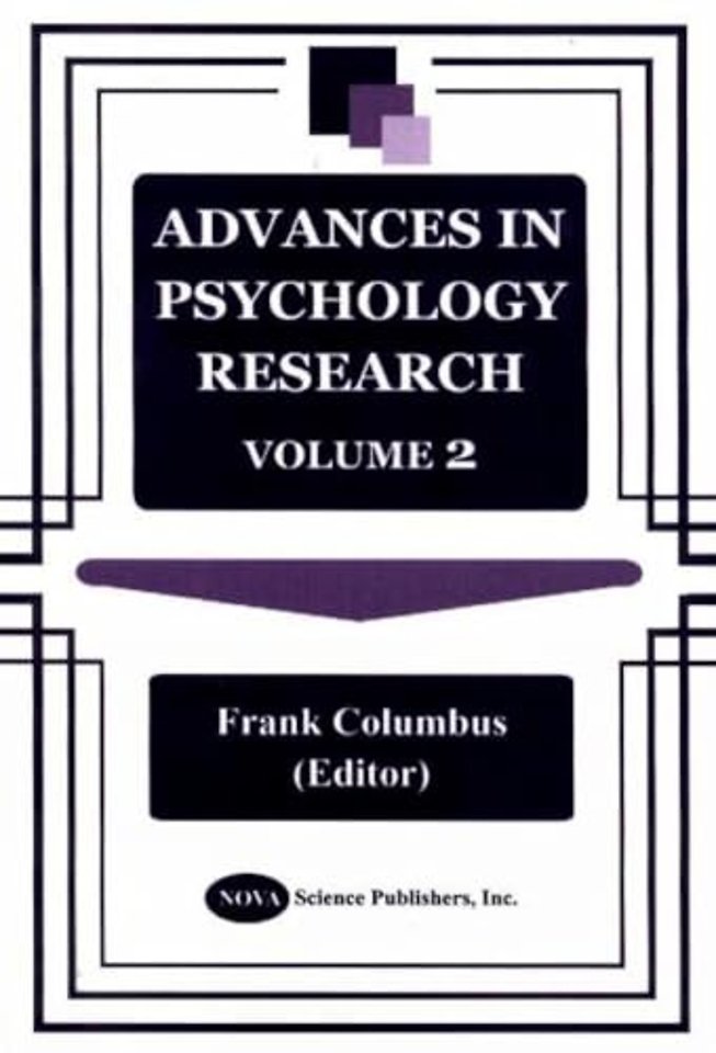 Advances in Psychology Research