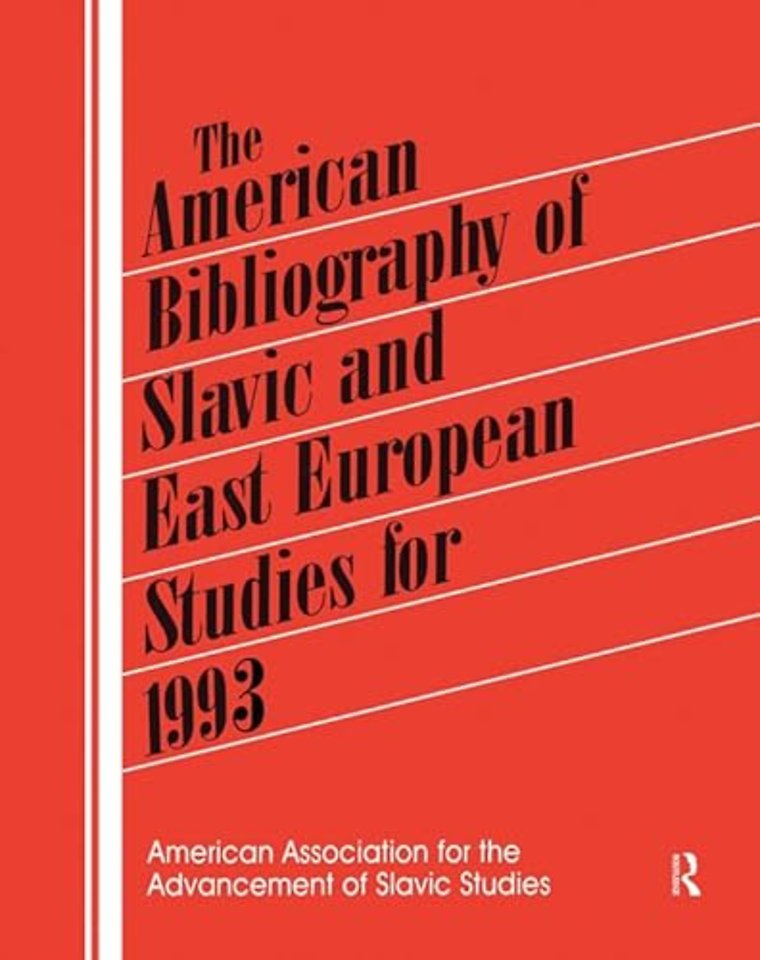 American Bibliography of Slavic and East European Studies
