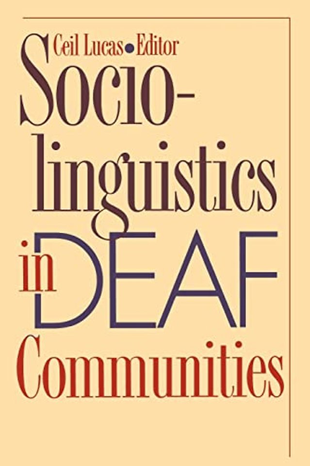 Sociolinguistics in Deaf Communities