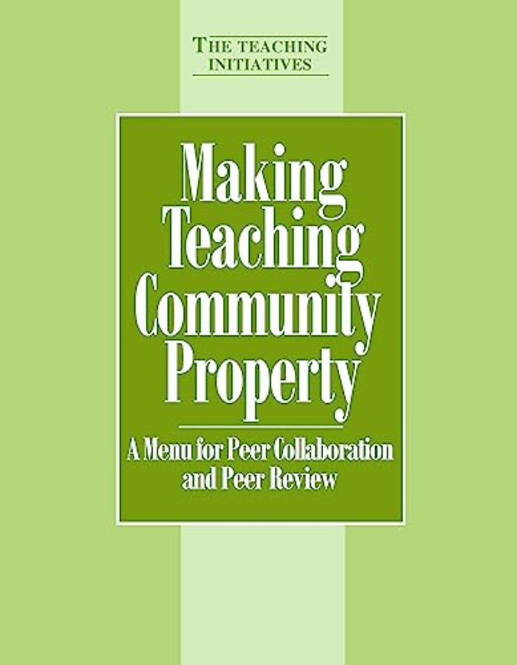 Making Teaching Community Property