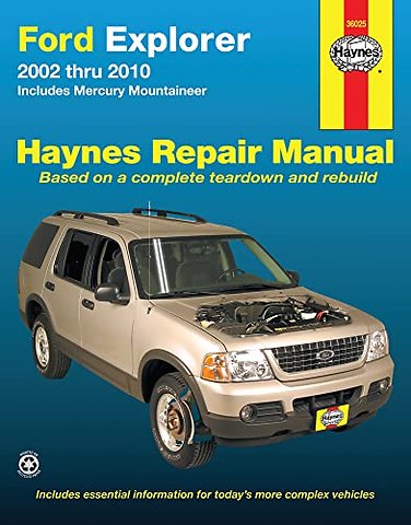 Ford Explorer & Mercury Mountaineer (2002-2010) Haynes Repair Manual (USA)