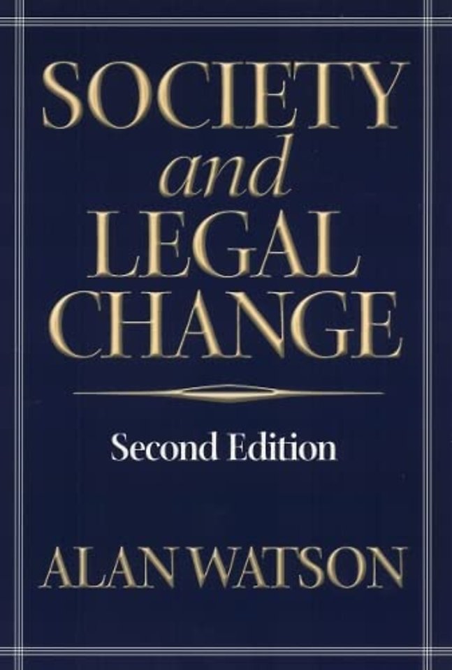 Society and Legal Change 2Nd Ed