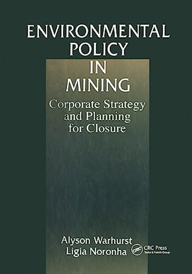 Environmental Policy in Mining
