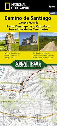 Camino de Santiago - Camino Frances Map 2 of 4