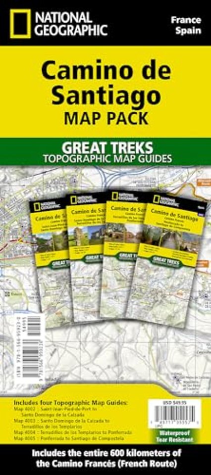 Camino de Santiago Map Map Pack Bundle