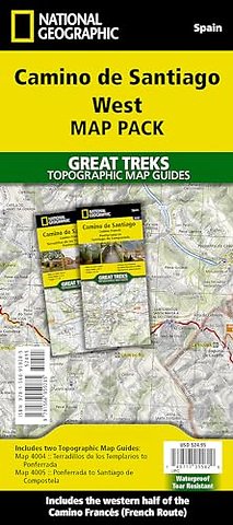 Camino de Santiago West Map Map Pack Bundle