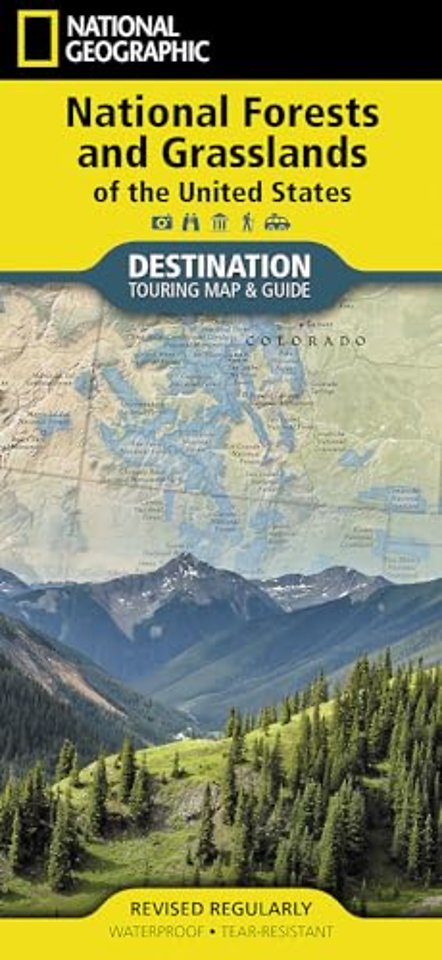 National Forests and Grasslands of the US Map